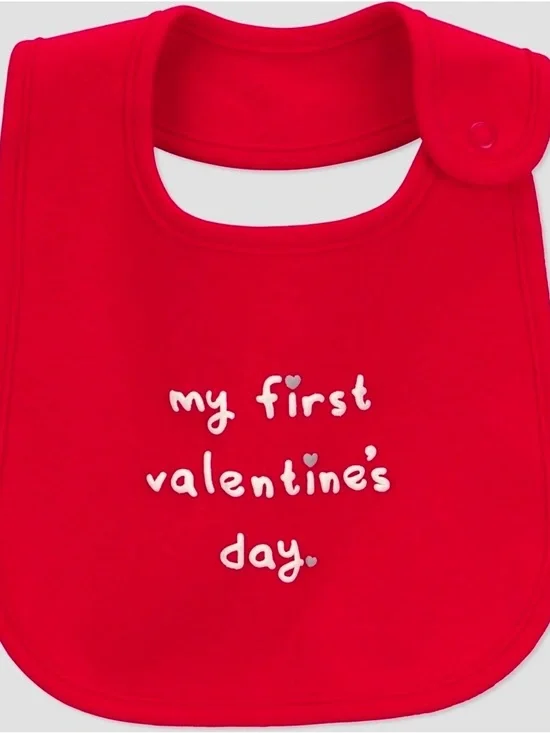 Carter’s Just One You “My First Valentines Day” Bib NWT