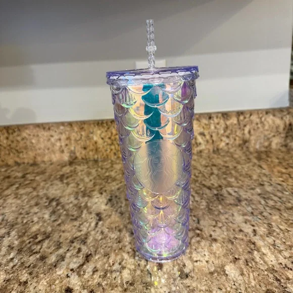 New Starbucks 2022 China Unicorn Gradient Scale 24oz Tumbler Iridescent Cup