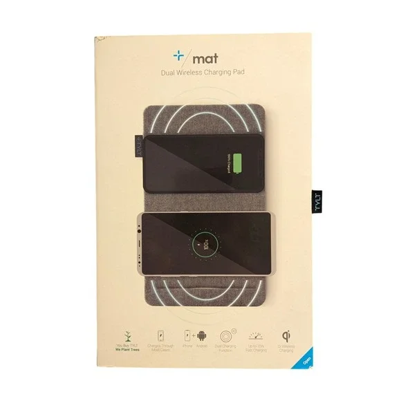 Bb. Tylt Dual wireless charging Pad,‎ For iPhone Or Android - QI Charging
