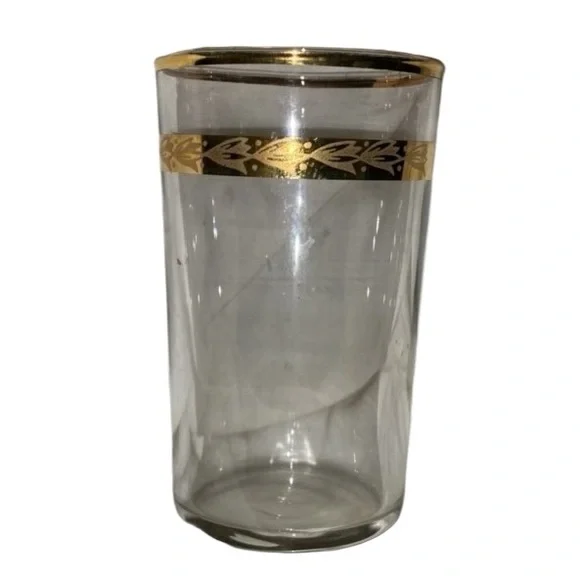 Vintage Libbey 9 oz Flat Tumbler Glass Mid Century Modern Barware
