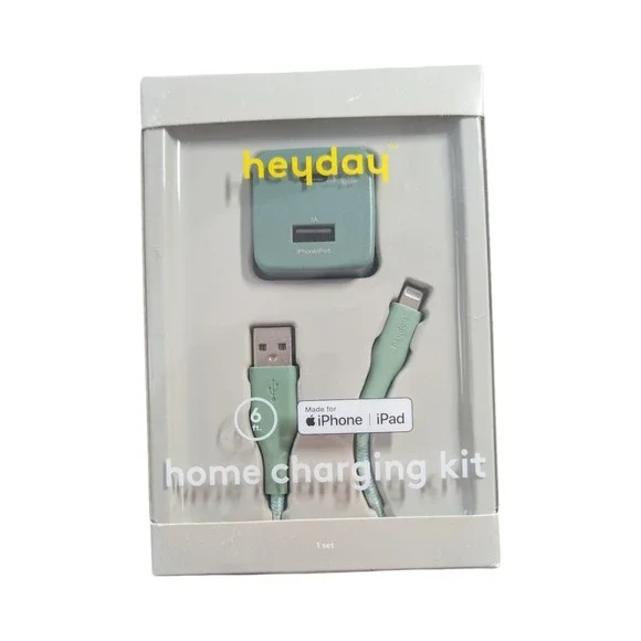 Cc2-N 6' Heyday Lighting to USB-C Power‎ Delivery - Home Charging Kit- Green