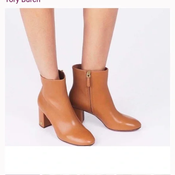 Tory Burch Leather Ankle Boots Booties