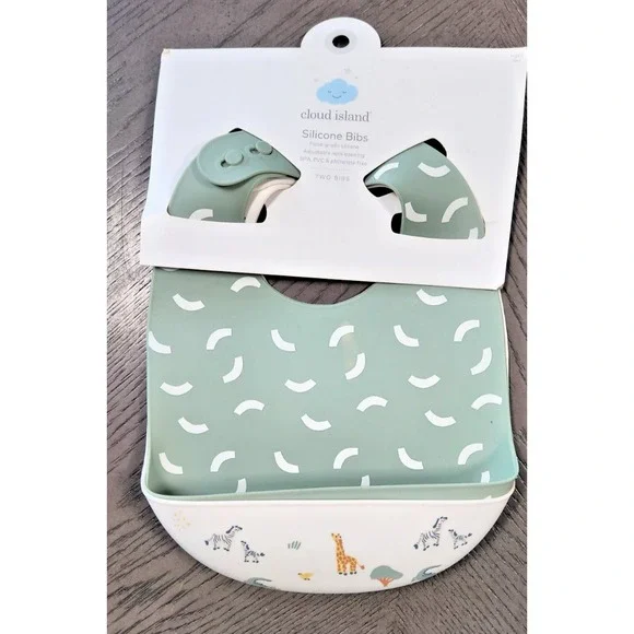 Cloud Island Silicone Bibs - 2‎