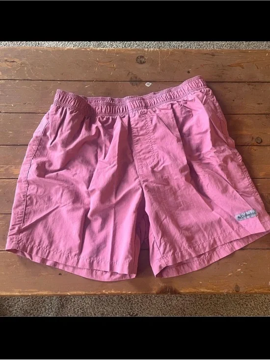 Columbia Men's Pink Hybrid Shorts Swimsuit