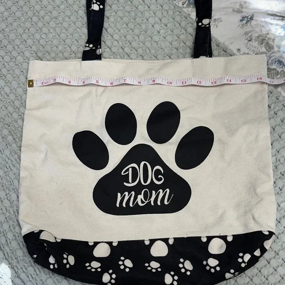 Dog Mom Canvas Tote