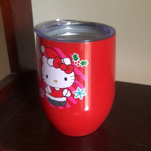 Hello Kitty Christmas Holiday Wine Tumbler