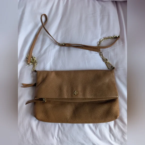 Tory Burch Tan Soft Leather Crossbody Bag