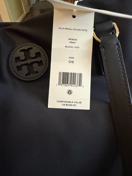 NEW Tory Burch ELLA Nylon Tote Bag with Dual Straps