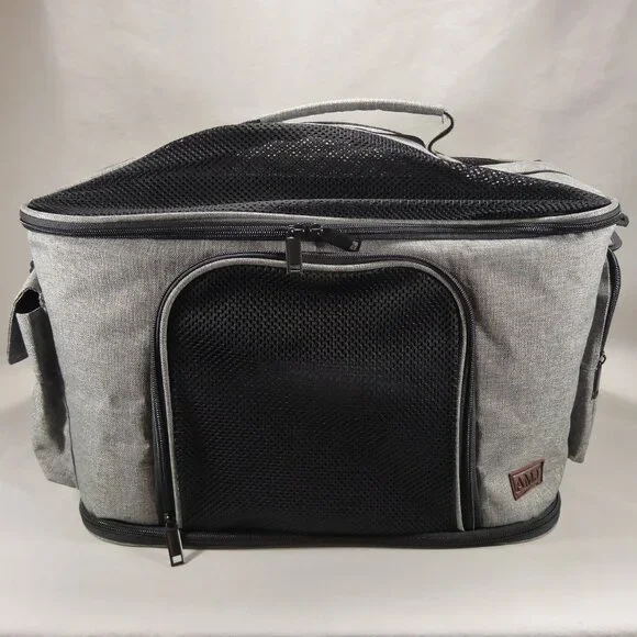 AMJ Airline Approved Cat Dog Pet Travel Carrier Soft Sided Small-Medium Up 11lb