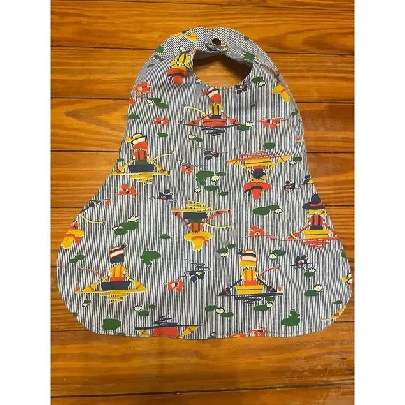 Vintage Sailor in Boat Quilted Bib‎