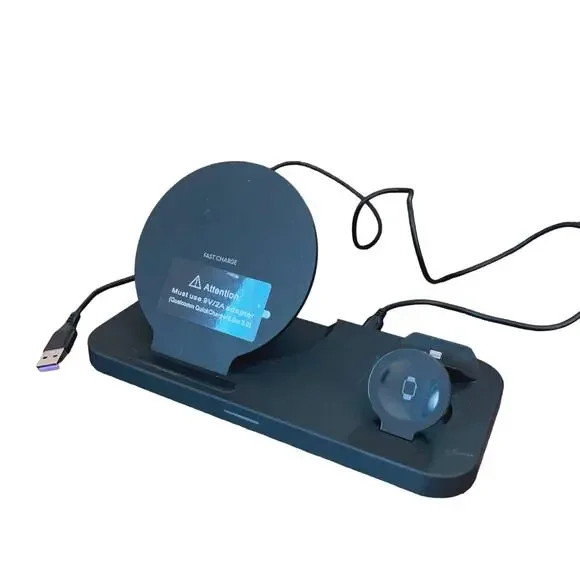 3 in 1 Fast Charging Station (Black)