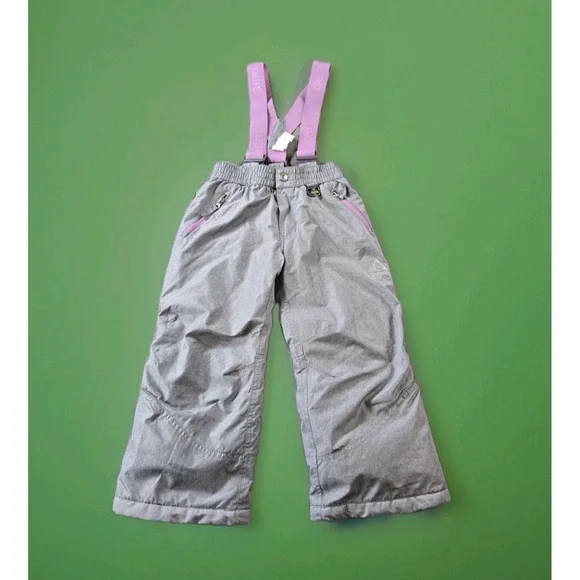 Gerry Kids‎ Girl's Performance Snow Bibs Pants Adj. Suspenders Size XS 5-6