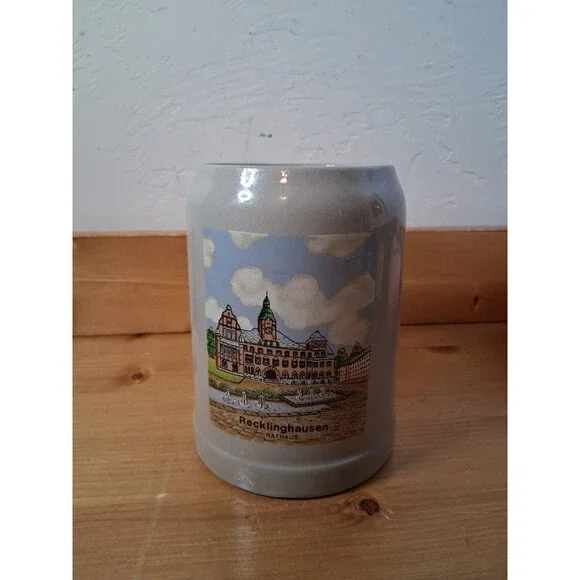 VTG Stoneware Beer Stein Gerz Recklinghausen Nathan's W. Germany ~5
