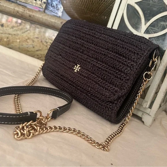 New Tory Burch Emerson chain wallet crossbody