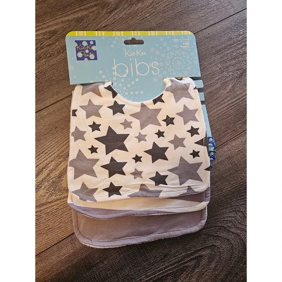 Kickee‎ pants baby bibs pack of 3 nwt