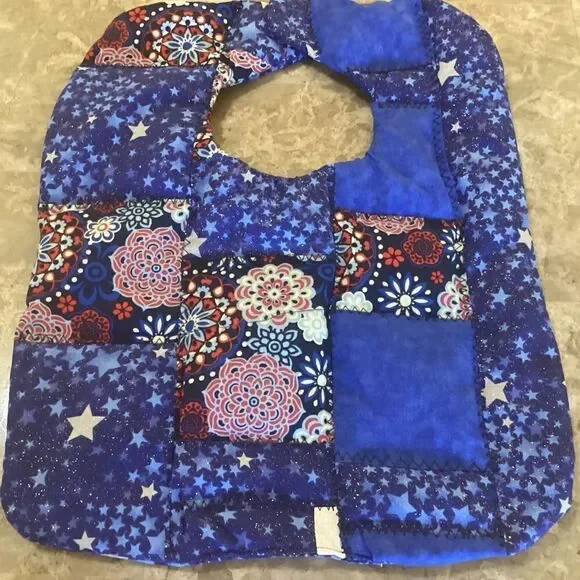 NWOT. Hand Crafted Quilted Reversible Baby Bib $12 ea. or 3/$25