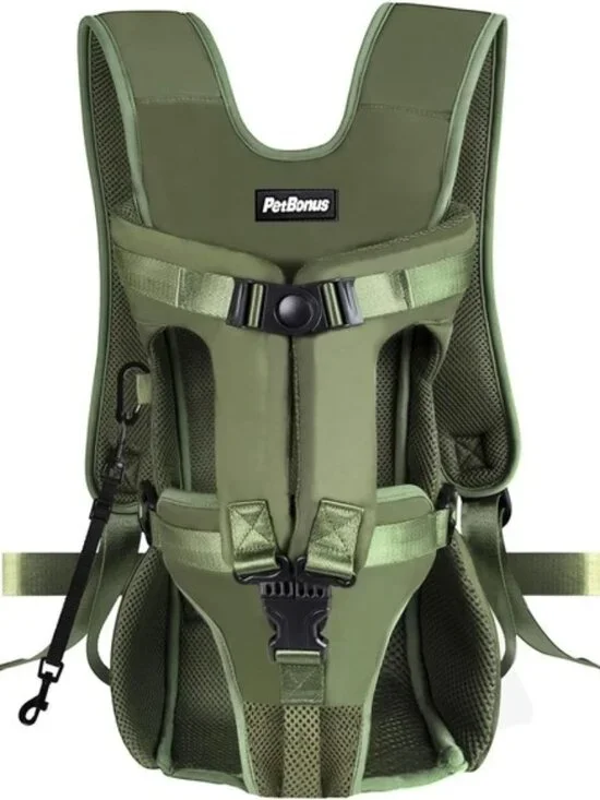 PetBonus Pet Front Dog Carrier Backpacks, Adjustable Dog Backpack Carrier