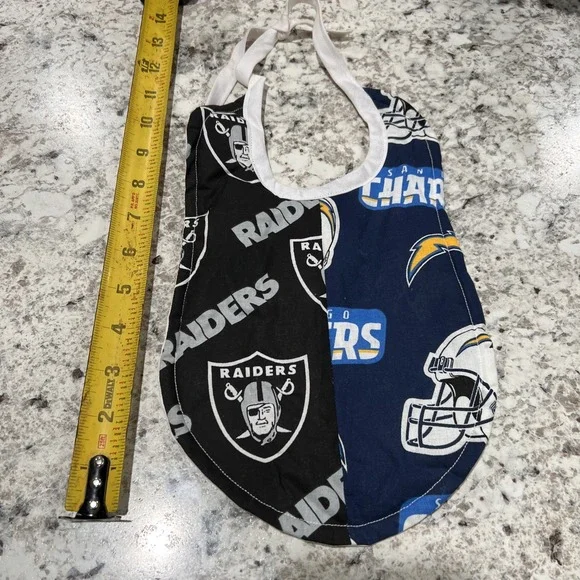 House Divided Las Vegas Raiders/Los Angeles Chargers Baby Bib