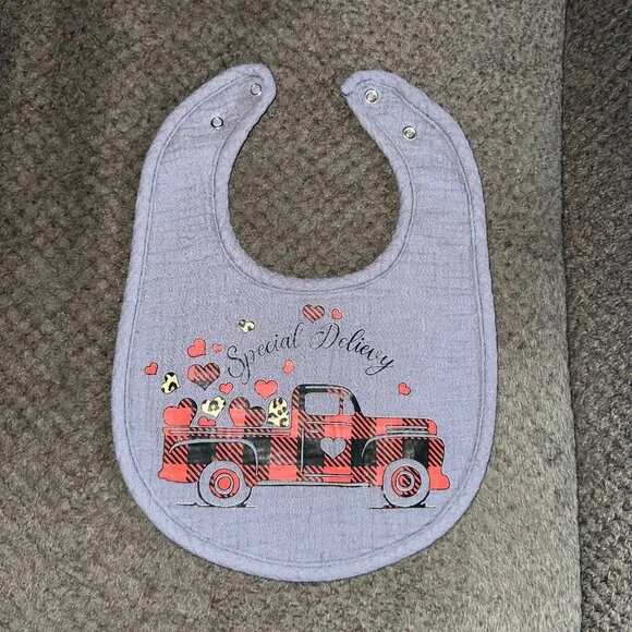 NEW Handcrafted Special Delivery Bib