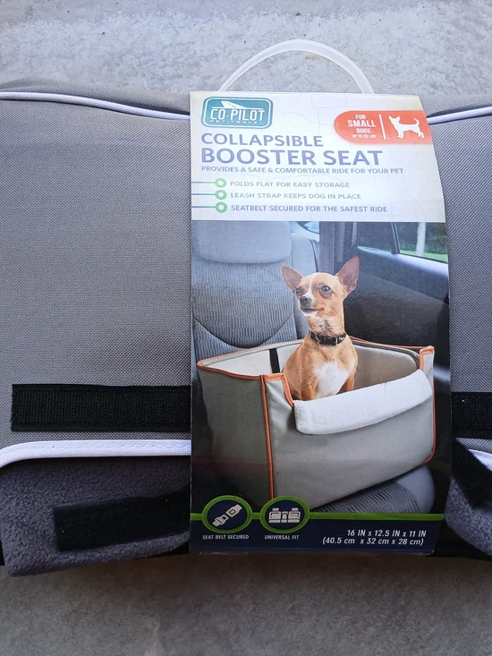 Collapsible Booster Seat for Small Dogs - Gray