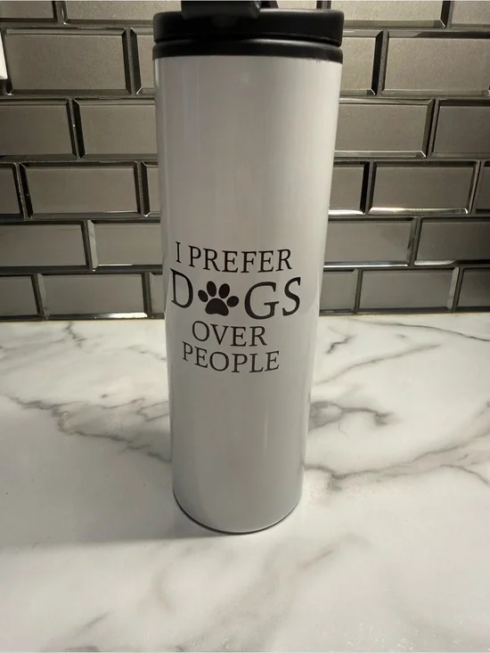 White Travel Tumbler