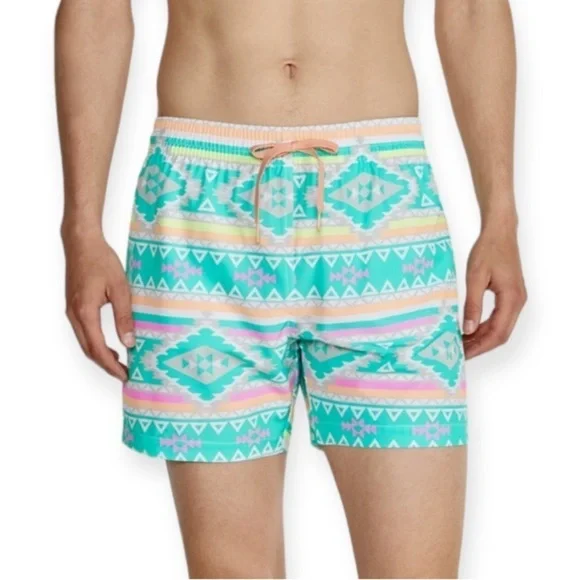 Chubbies Pastel Aztec 4 Way Stretch Swim Shorts Trunks Liner Southwestern