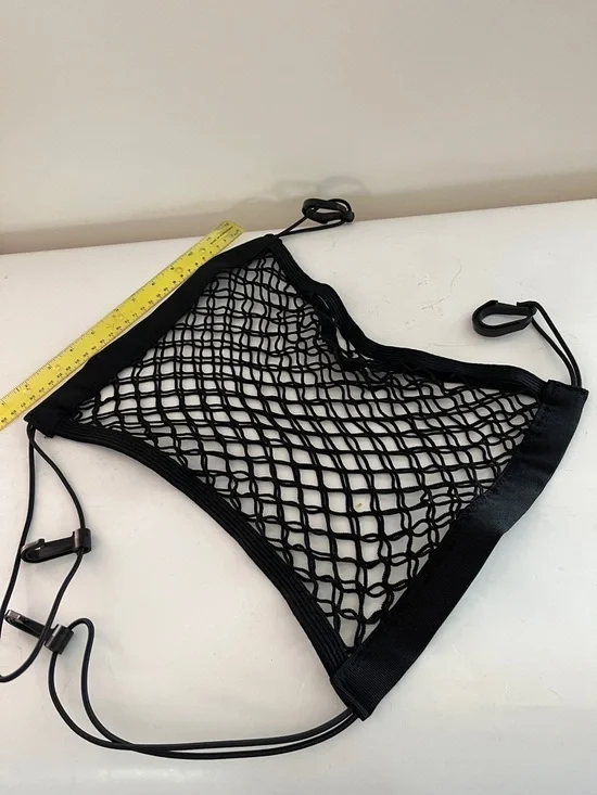 Black Car Pet Barrier Net 15.75 x 11.8 stretches to fit opening between seats