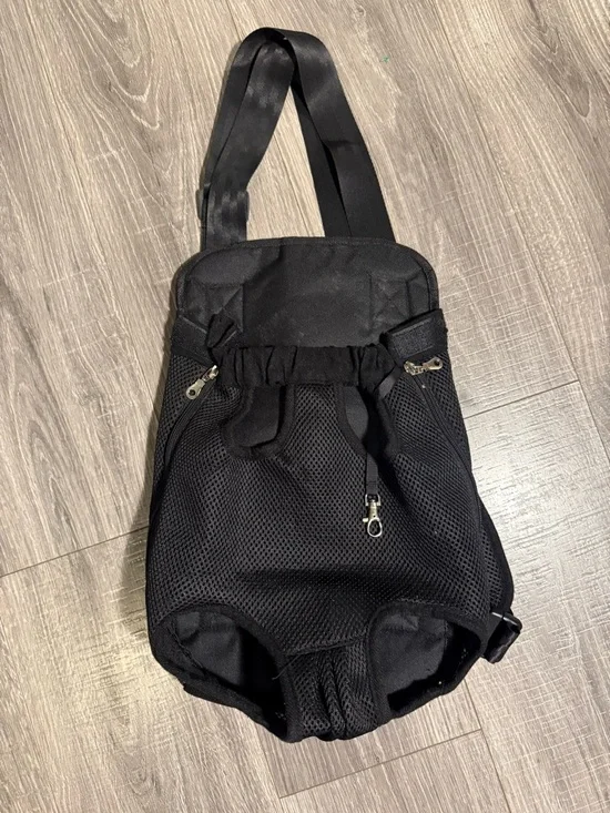 Black Mesh pet Front-Carrier Backpack