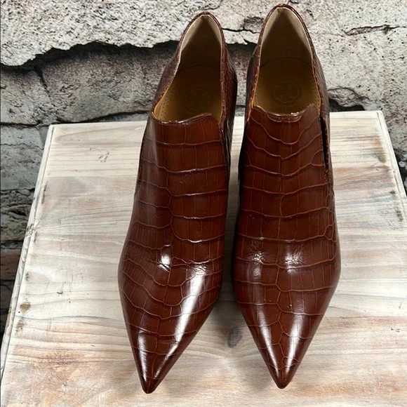 Brown Crocodile Pattern Women's Shoes Tory Burch size 10 S62