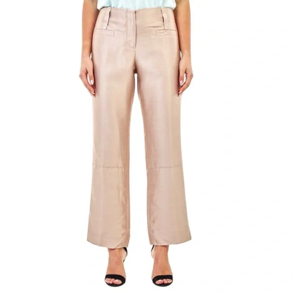Tory Burch Blush Silk Pant| Tory Burch Luxury Collection
