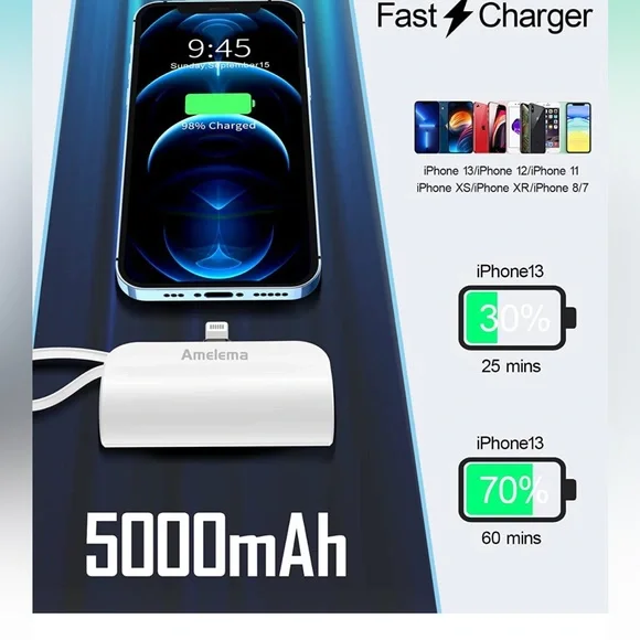 Amelema portable charger
