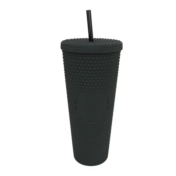 Starbucks Disney World 50th Anniversary Matte‎ Black Studded Tumbler 24oz Cup
