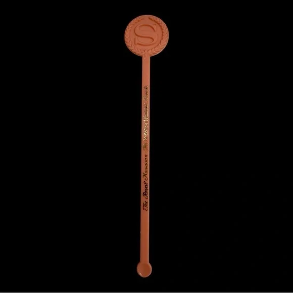 Vintage Pink Swizzle Stick The Royal Hawaiian The Hotel on Waikiki Beach Hawaii