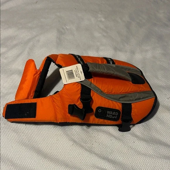 Outward Hound Orange and Gray Dog Life Jacket