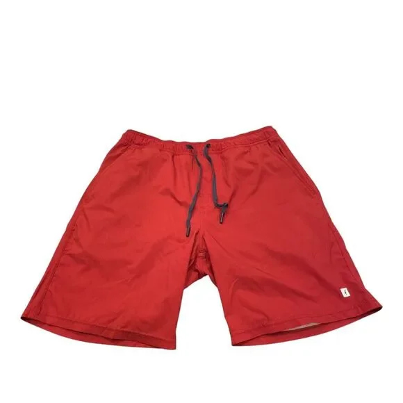 Toes on‎ the Nose Shorts Mens M Medium Cardinal Red Beach Volley Inner Lined