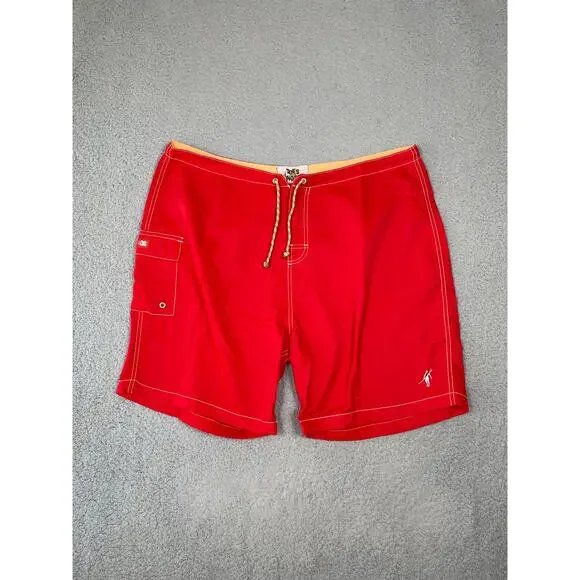 Toes On The Nose Mens Size 38 Red Board Shorts