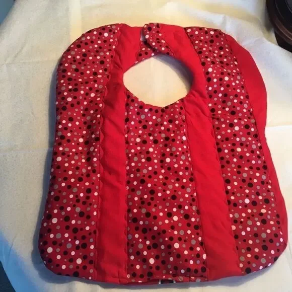 3/$25 or $12 ea. NWT Handmade Quilted Reversible Baby Bib.