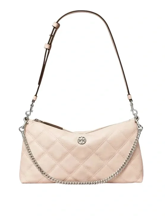 Tory Burch Willa Zip Shoulder Bag Soft Pink