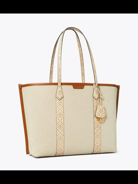 Tory Burch Perry Canvas Triple-compartment Tote