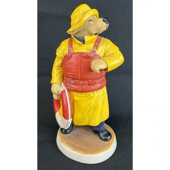 Vintage 1997 Robert Harrop Golden Retriever Lifeboat Man CC107 Made In England