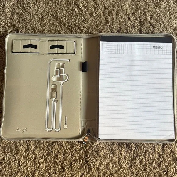 Phone Charging Business & Travel Portfolio w/Built-in Power Bank