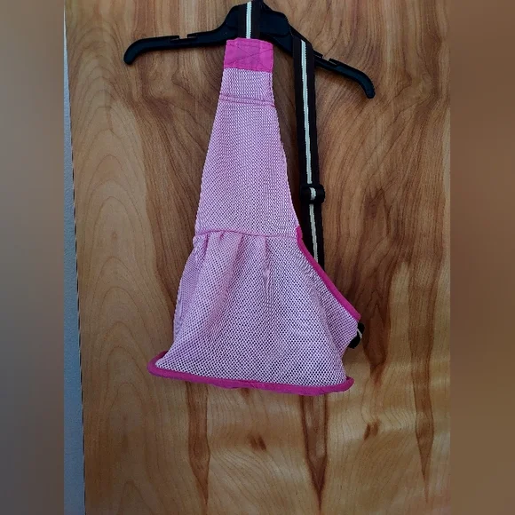Pink pet carrier