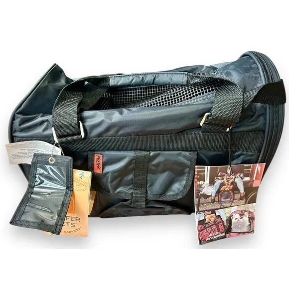 Prefer Pet Black Jet Set Dog Carrier Bag