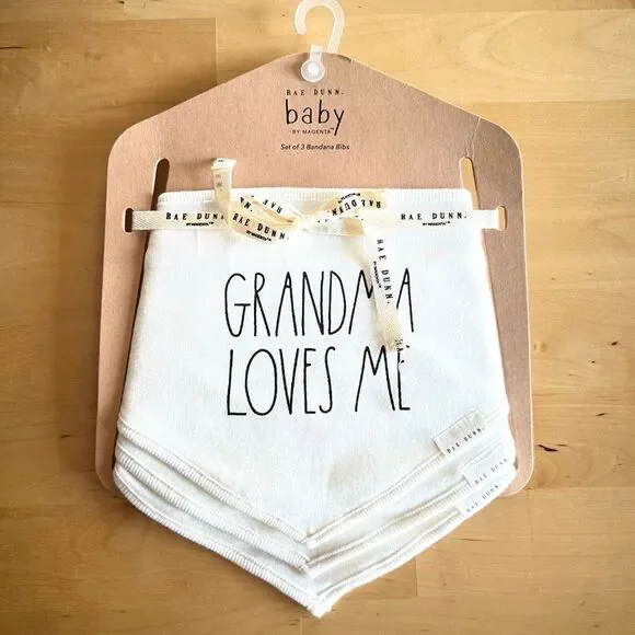 NEW Rae Dunn Set of 3 Bandana Bibs