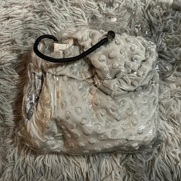 Textured gray puppy sling