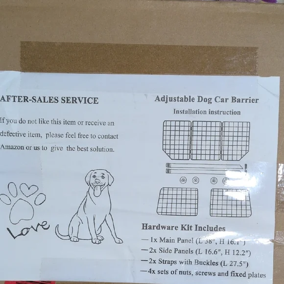 Adjustable Dog Car Barrier