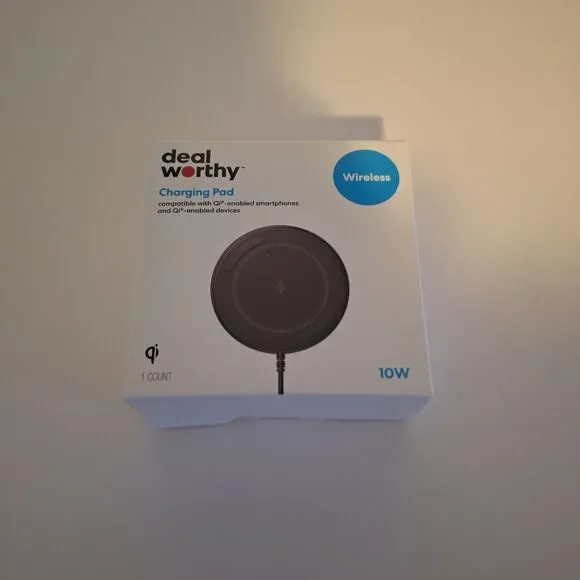 10W Qi Charging Pad - dealworthy Black