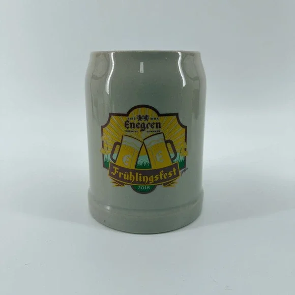 Enegren Brewing Beer Stein Unisex 0.5L Grey Graphic Ceramic 2018 Fruhlingsfest