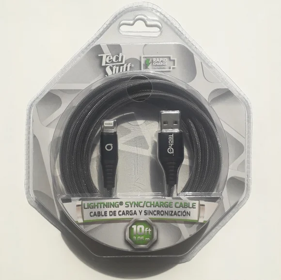 USB Rapid phone charger cable, 10 feet long for iPhone,iPad,