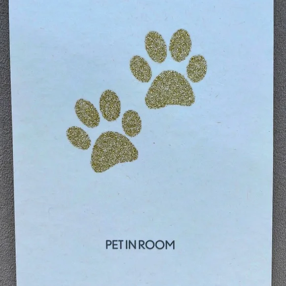 PET IN ROOM - “Do Not Disturb” Rome Cavalieri hotel door hanger